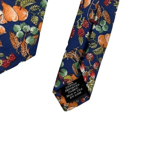 NWT, Vintage Banana Republic Safari & Travel Clothing Co Men's Cotton Floral Tie - Picture 10 of 13